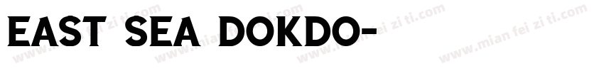 east sea dokdo字体转换